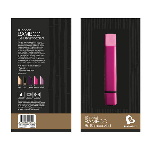 Vibrador Bamboo dorado