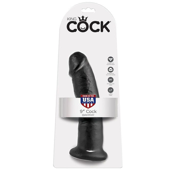 King 9 pene negro 22.9 cm