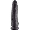 KING COCK - PENE REALISTICO NEGRO 22.9 CM