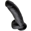 KING COCK - PENE REALISTICO NEGRO 22.9 CM