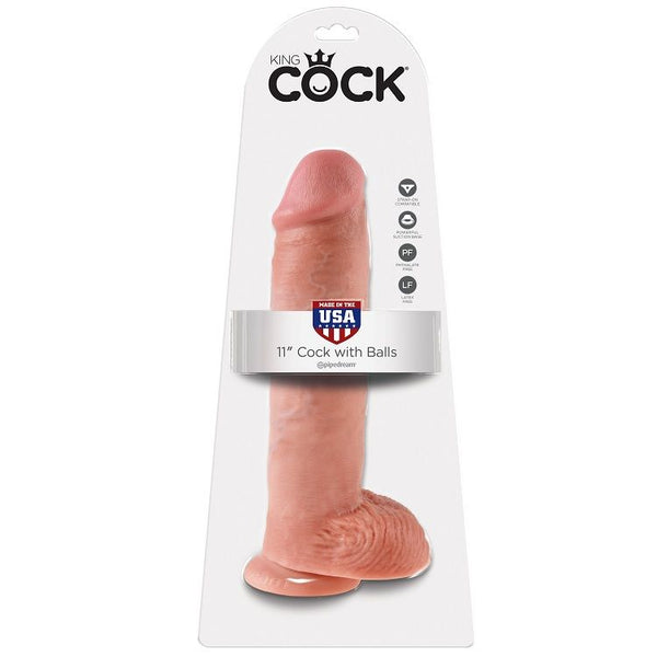 King 11 pene realístico natural 28 cm