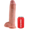 King 11 pene realístico natural 28 cm