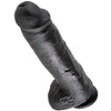 KING COCK - PENE REALISTICO NEGRO 28 CM