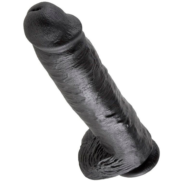 KING COCK - PENE REALISTICO NEGRO 28 CM