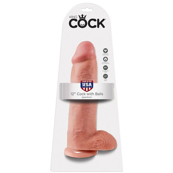 King 12 pene realístico natural 30.48 cm