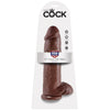 KING COCK - PENE REALÍSTICO MARRÓN 30.48 CM