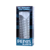 Baile funda para pene con puntos estimulantes morado 14 cm