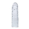 Baile funda lila para el pene en silicona adaptable 13 cm