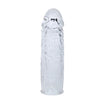 Baile funda lila para el pene en silicona adaptable 13 cm