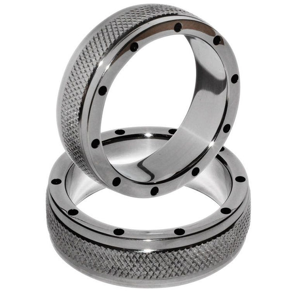 Anillo metal para pene y testículos 55 mm