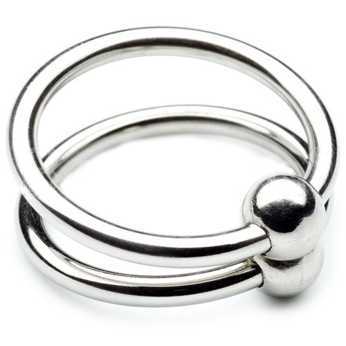 Metal double glans ring 28mm