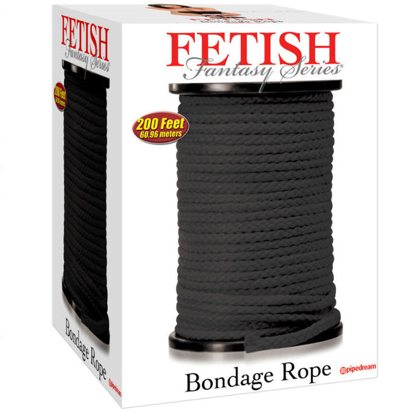 Fetish series bondage cuerda seda negro 60.96 metros