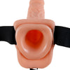 11 arnes vibrador con testiculos hueco man 27.9 cm natural