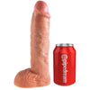 KING COCK - STRAP-ON CON DILDO HUECO 25.5 CM Y TIRANTES NEGRO