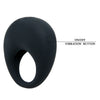 Trap anillo vibrador negro