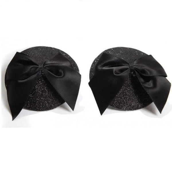 Bijoux burlesque cubrepezones brillantes con lazo