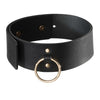 Bijoux collar con correa negro