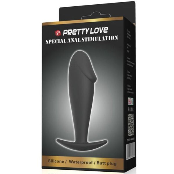 Pretty plug anal silicona forma pene negro