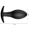 Pretty plug anal silicona ancla 8.5 cm negro