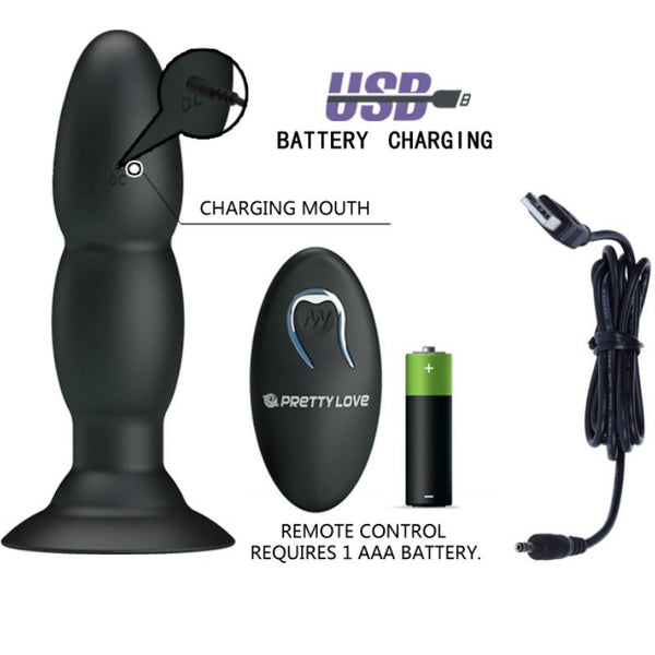 Plug vibrador y rotación por control remoto