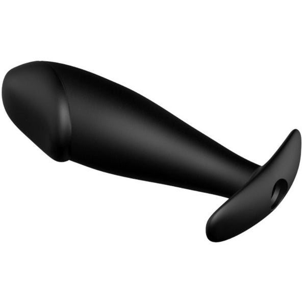 Pretty plug anal silicona forma pene y 12 modos vibración negro