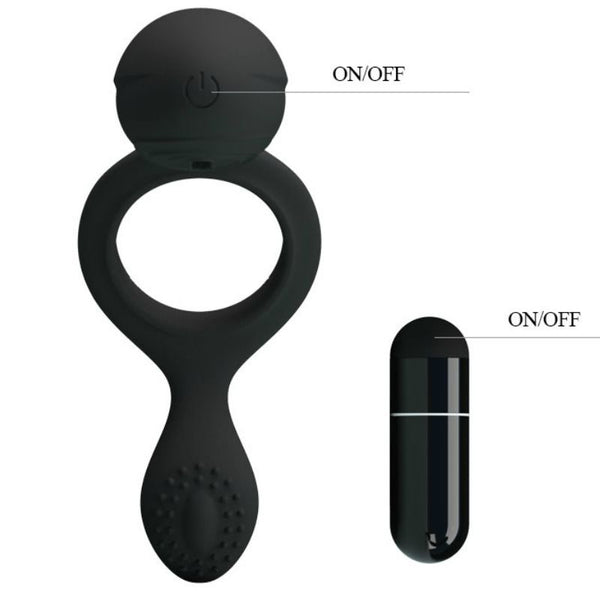Ethel anillo vibrador con estimulador