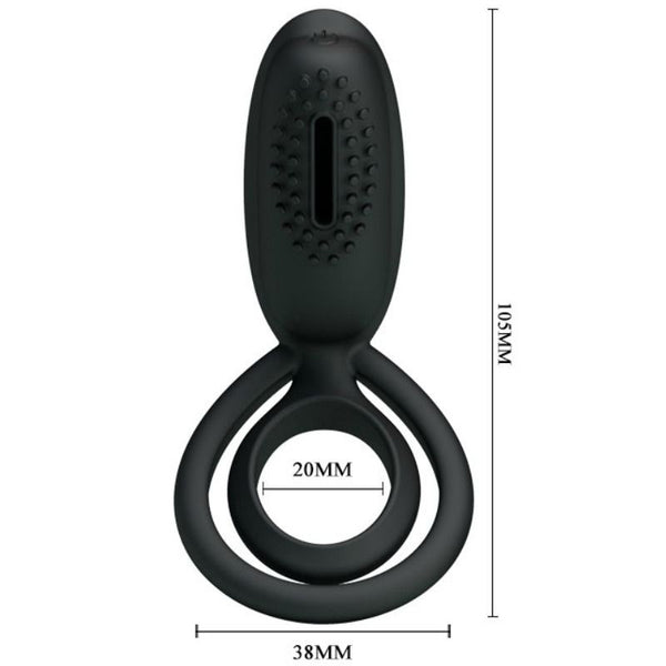 Esther anillo vibrador con estimulador