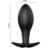 Pretty plug anal silicona forma ancla 12 modos vibración negro