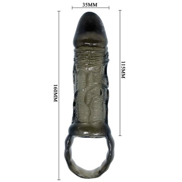 Baile funda extensora pene con correa para testículos 11.5 cm