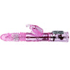 Vibrador recargable con rotacion y estimulador throbbing butterf