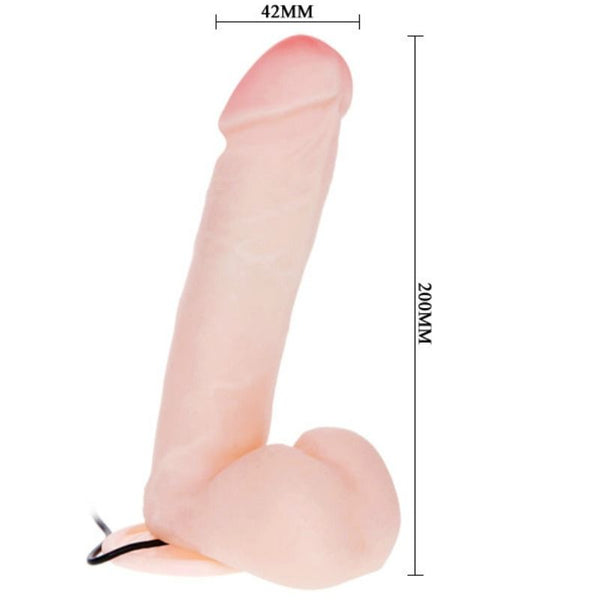 Baile dildo realístico con vibración y rotación 20 cm