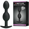 Pretty bolas anales silicona 12.5 cm negro