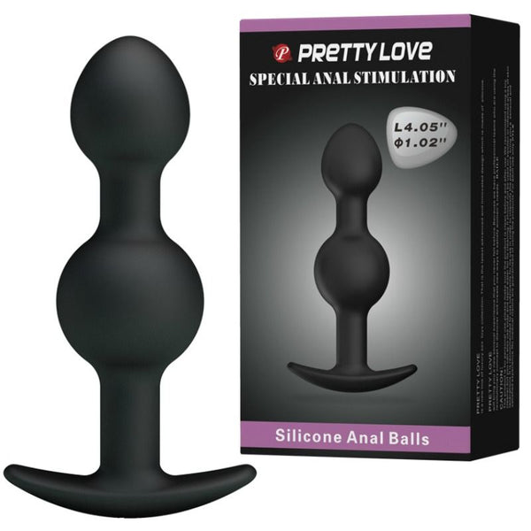Pretty bolas anales silicona estimulación especial 10.3 cm negro