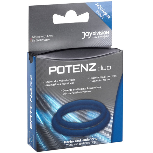 Joydivision anillos para pene azul m