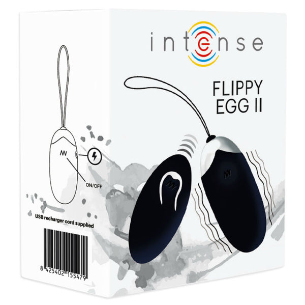Intense flippy ii huevo recargable remoto negro