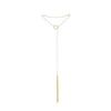 BIJOUX - MAGNIFIQUE COLLAR METÁLICO CON FLECOS DORADO