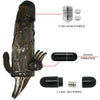 Brave man funda pene anal y clítoris vibrador 16.5 cm negro