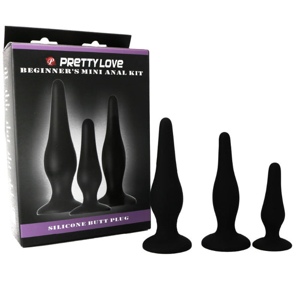 Pretty kit iniciacion anal plugs silicona