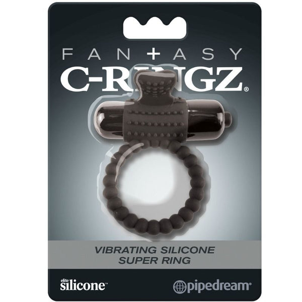 Anillo vibrador de silicona negro