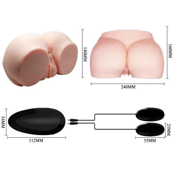 Crazy vagina y ano realísticos con vibración