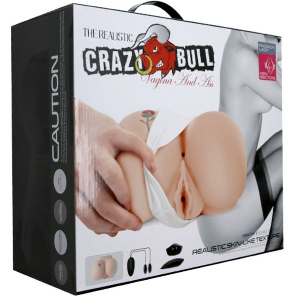 Crazy vagina y ano con tatuaje realísticos con vibración