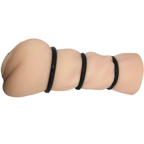Crazy vagina masturbador con anillos