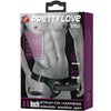 Pretty vito arnés con dildo hueco y vibración 17.3 cm