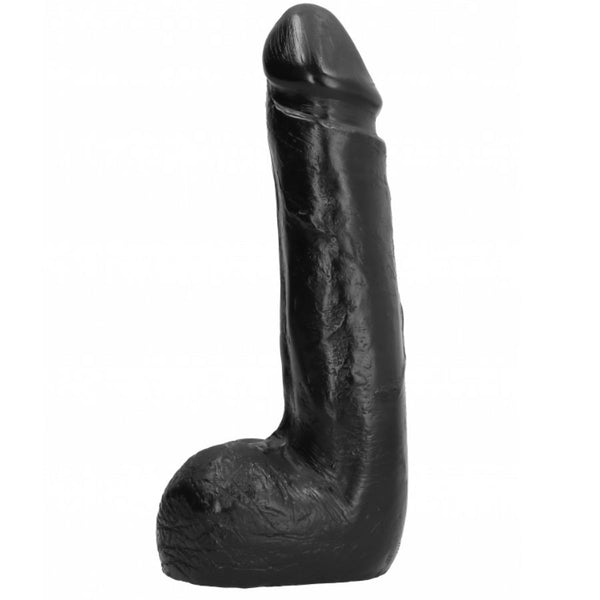 All dildo realístico negro suave 20 cm