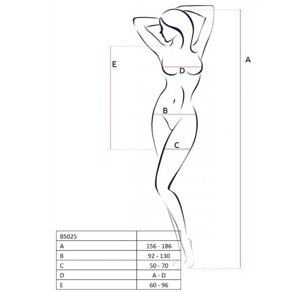 Passion woman BS 025 body estilo vestido negro talla única