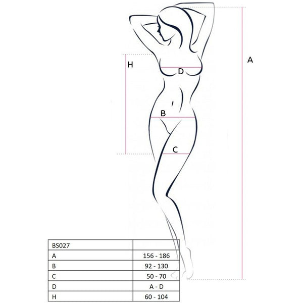 Passion woman BS 027 body estilo vestido negro talla única