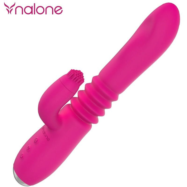Vibrador movimiento arriba y abajo y rabbit con rotacion
