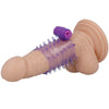 Ring funda pene vibrador lila