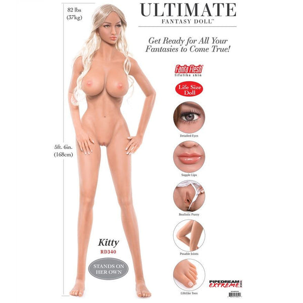 Pipedream extreme ultimate fantasy dolls kitty 168 cm