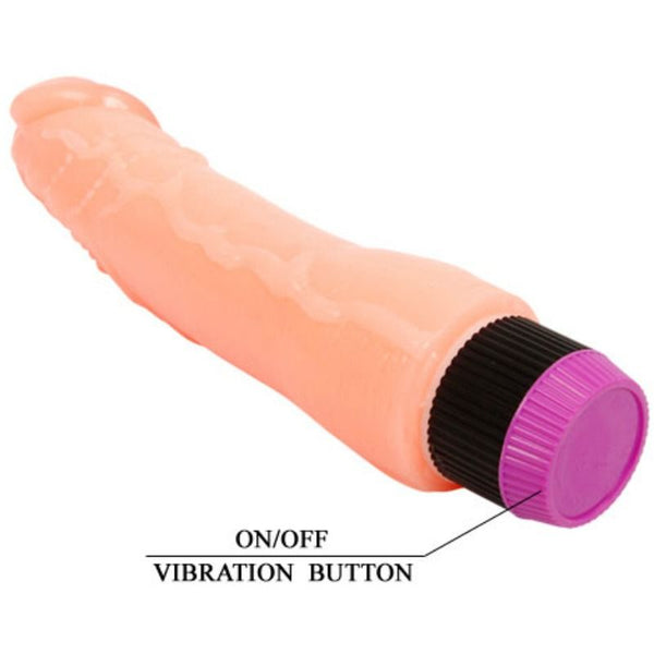 Vibrador realístico flexible natural 24 cm